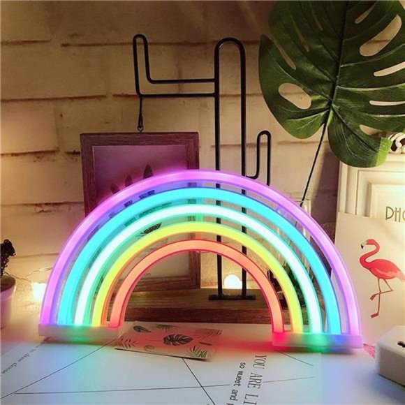 Cute Rainbow Light Signs for Kids Gift's Gift LED Rainbow NeonSigns Rainbow Lamp - Picture 4 of 6